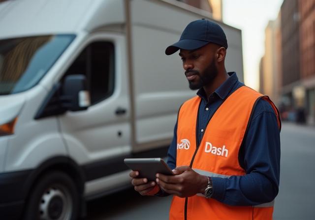 Logistics expert managing cargo in New York